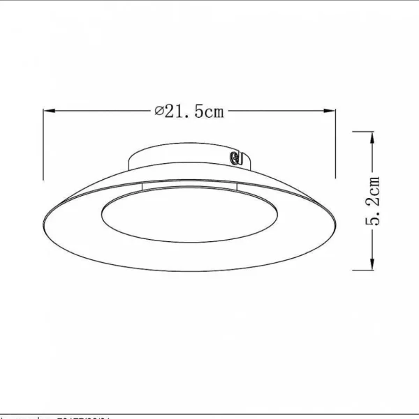 Luminaires Lucide Luminaires Marocains>Plafonnier Lucide Foskal Led Blanc, 1 Lumiere