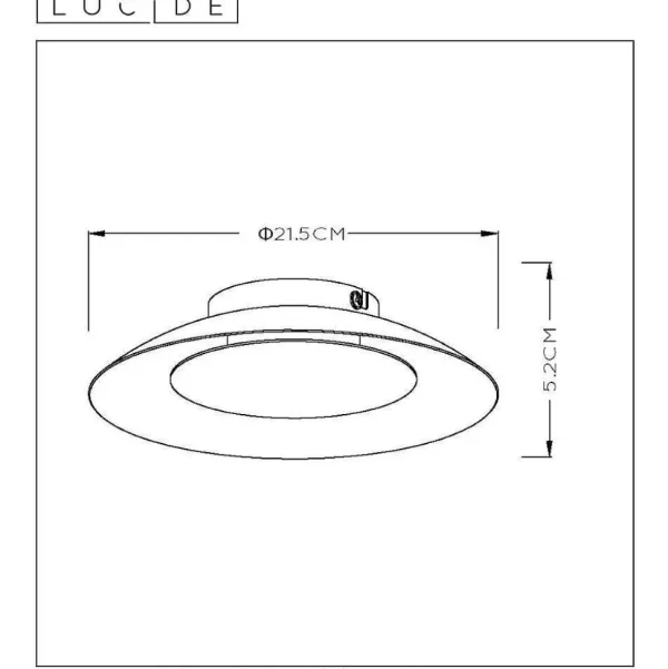 Luminaires Lucide Luminaires Marocains>Plafonnier Lucide Foskal Led Noir