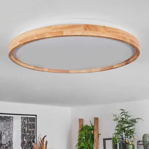 hofstein Luminaires Scandinaves>Plafonnier Menthonnex Led Blanc, 1 Lumiere, Telecommandes