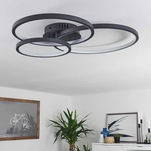 hofstein Luminaires Interieurs Connectes>Plafonnier Moemoto Led Anthracite, 1 Lumiere, Telecommandes