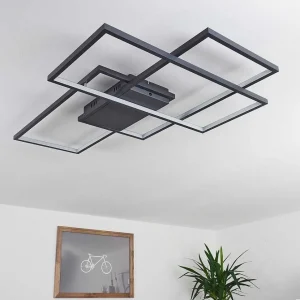 hofstein Luminaires Interieurs Connectes>Plafonnier Momahaki Led Anthracite, 1 Lumiere, Telecommandes