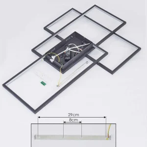 hofstein Luminaires Interieurs Connectes>Plafonnier Momahaki Led Anthracite, 1 Lumiere, Telecommandes