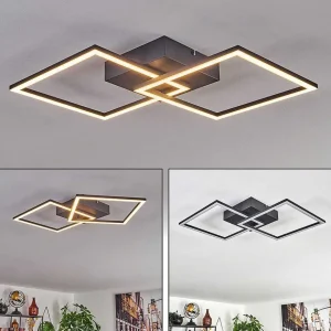 hofstein Plafonniers>Plafonnier Obo Led Noir, 1 Lumiere