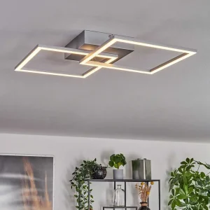 hofstein Plafonniers>Plafonnier Obo Led Titane, 1 Lumiere