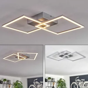 hofstein Plafonniers>Plafonnier Obo Led Titane, 1 Lumiere