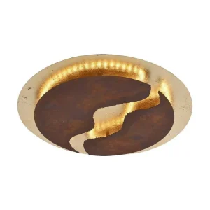 Luminaires Paul Neuhaus Luminaires Marocains>Plafonnier Paul Neuhaus Nevis Led Rouille, 1 Lumiere