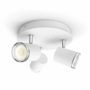 Luminaires Philips Philips Hue>Plafonnier Philips Hue Adore Led Blanc, 3 Lumieres, Telecommandes