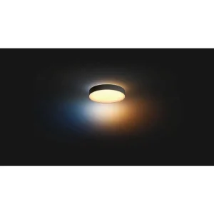 Luminaires Philips Philips Hue>Plafonnier Philips Hue Enrave Led Noir, 1 Lumiere, Telecommandes