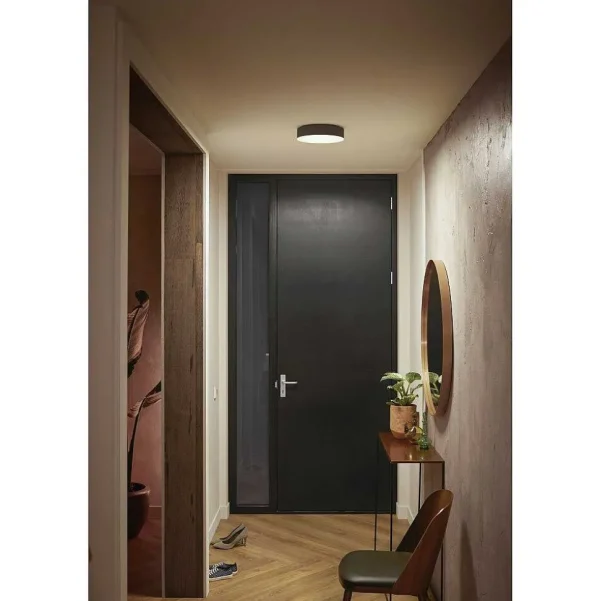 Luminaires Philips Luminaires Interieurs Connectes>Plafonnier Philips Hue Enrave Led Noir, 1 Lumiere, Telecommandes