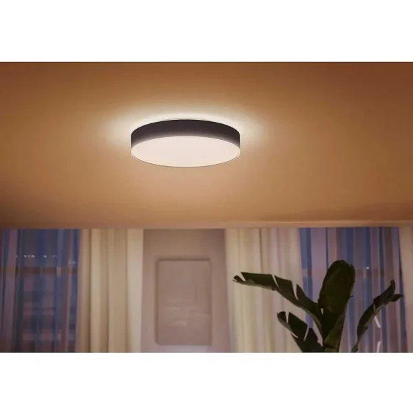 Luminaires Philips Philips Hue>Plafonnier Philips Hue Enrave Led Noir, 1 Lumiere, Telecommandes