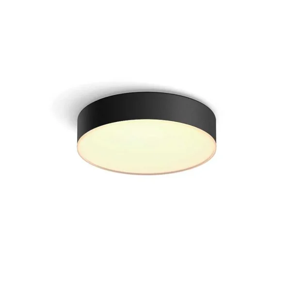 Luminaires Philips Luminaires Interieurs Connectes>Plafonnier Philips Hue Enrave Led Noir, 1 Lumiere, Telecommandes