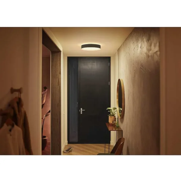 Luminaires Philips Philips Hue>Plafonnier Philips Hue Enrave Led Noir, 1 Lumiere, Telecommandes