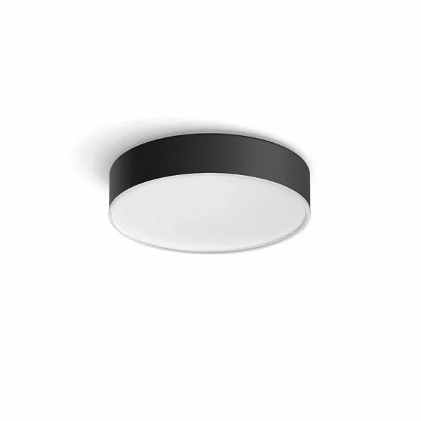 Luminaires Philips Luminaires Interieurs Connectes>Plafonnier Philips Hue Enrave Led Noir, 1 Lumiere, Telecommandes