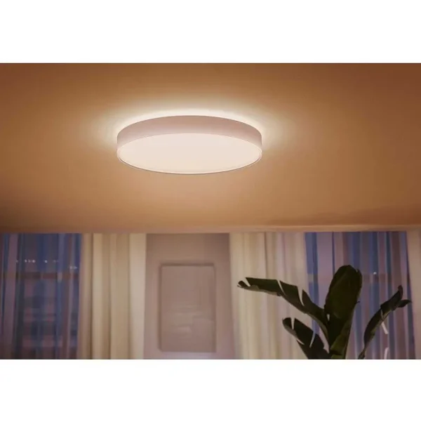 Luminaires Philips Philips Hue>Plafonnier Philips Hue Enrave Led Blanc, 1 Lumiere, Telecommandes