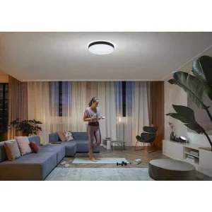 Luminaires Philips Philips Hue>Plafonnier Philips Hue Enrave Led Noir, 1 Lumiere, Telecommandes