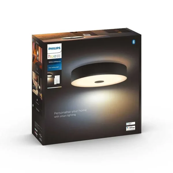 Luminaires Philips Philips Hue>Plafonnier Philips Hue Fair Led Noir, 1 Lumiere, Telecommandes