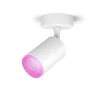 Luminaires Philips Zigbee>Plafonnier Philips Hue Fugato Led Blanc, 1 Lumiere, Changeur De Couleurs