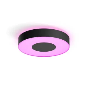 Luminaires Philips Philips Hue>Plafonnier Philips Hue Infuse Led Noir, 1 Lumiere, Changeur De Couleurs