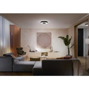 Luminaires Philips Philips Hue>Plafonnier Philips Hue Infuse Led Noir, 1 Lumiere, Changeur De Couleurs