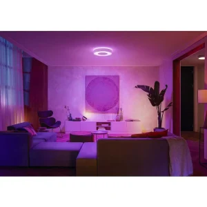 Luminaires Philips Philips Hue>Plafonnier Philips Hue Infuse Led Blanc, 1 Lumiere, Changeur De Couleurs