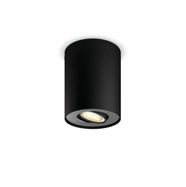 Luminaires Philips Philips Hue>Plafonnier Philips Hue Pillar Led Noir, 1 Lumiere