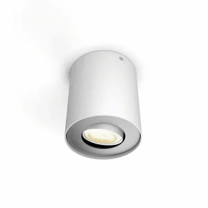 Luminaires Philips Philips Hue>Plafonnier Philips Hue Pillar Led Blanc, 1 Lumiere, Telecommandes