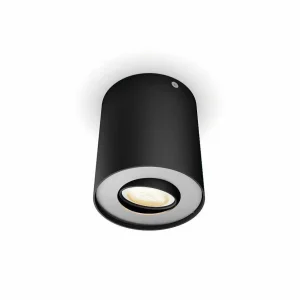 Luminaires Philips Philips Hue>Plafonnier Philips Hue Pillar Led Noir, 1 Lumiere