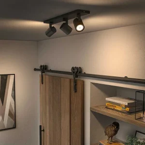 Luminaires Philips Philips Hue>Plafonnier Philips Hue Runner Led Noir, 3 Lumieres, Telecommandes