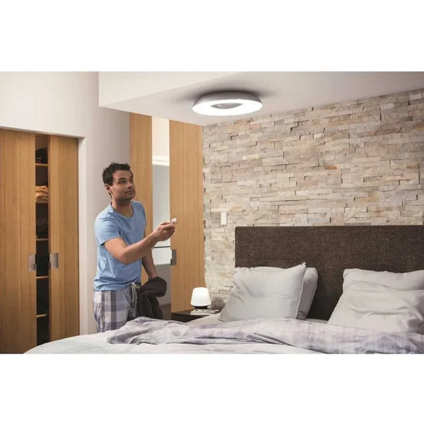 Luminaires Philips Philips Hue>Plafonnier Philips Hue Still Led Noir, 1 Lumiere, Telecommandes