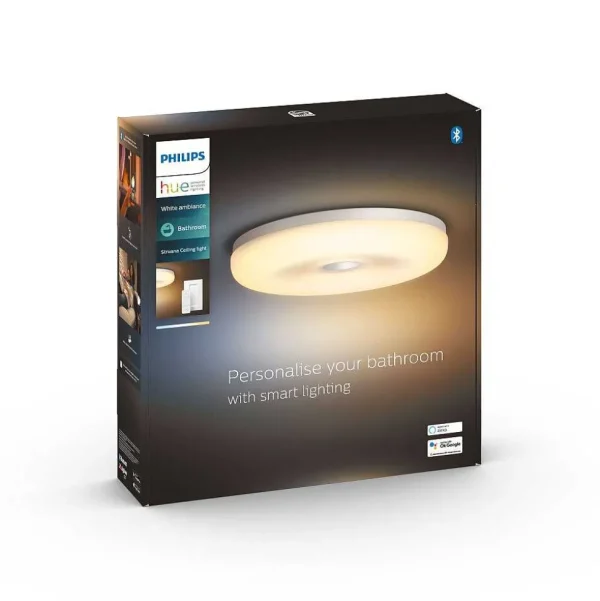 Luminaires Philips Philips Hue>Plafonnier Philips Hue Struana Led Blanc, 1 Lumiere, Telecommandes