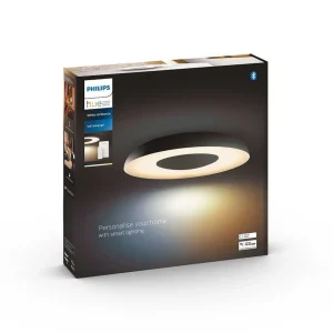 Luminaires Philips Philips Hue>Plafonnier Philips Hue Still Led Noir, 1 Lumiere, Telecommandes