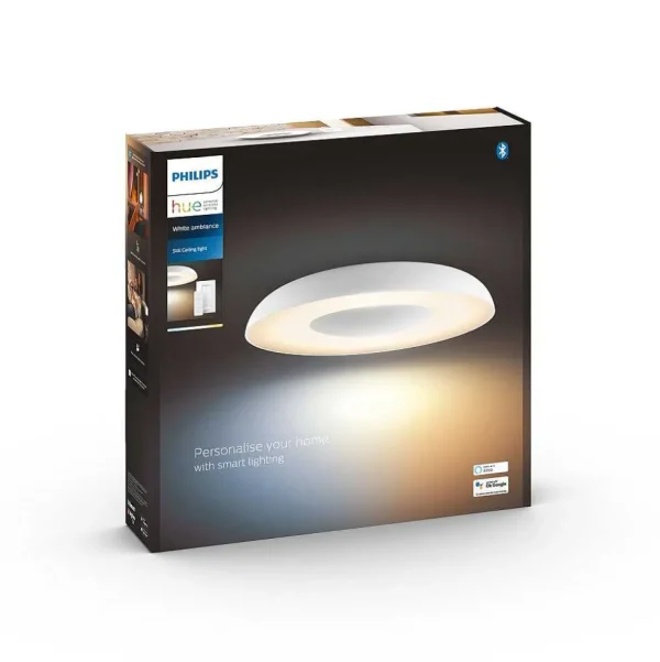 Luminaires Philips Philips Hue>Plafonnier Philips Hue Still Led Blanc, 1 Lumiere, Telecommandes