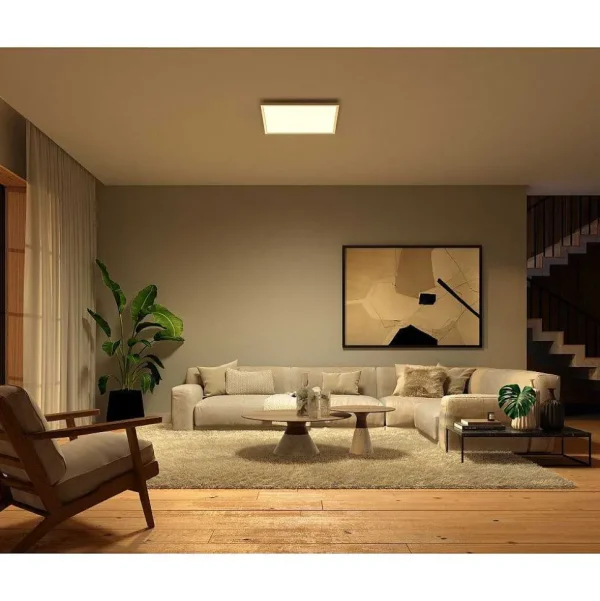 Luminaires Philips Philips Hue>Plafonnier Philips Hue Surimu Led Blanc, 1 Lumiere, Changeur De Couleurs