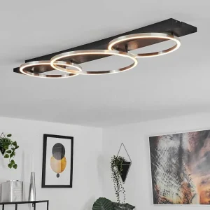 hofstein Plafonniers>Plafonnier Pompu Led Noir, 3 Lumieres