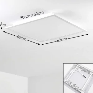 hofstein Luminaires Interieurs Connectes>Plafonnier Salmi Led Aluminium, Blanc, 1 Lumiere, Telecommandes