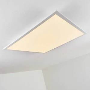 hofstein Luminaires Interieurs Connectes>Plafonnier Salmi Led Aluminium, Blanc, 1 Lumiere, Telecommandes