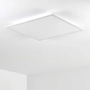 hofstein Luminaires Interieurs Connectes>Plafonnier Salmi Led Aluminium, Blanc, 1 Lumiere, Telecommandes