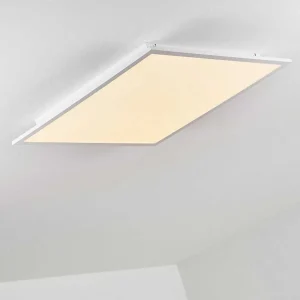 hofstein Luminaires Interieurs Connectes>Plafonnier Salmi Led Aluminium, Blanc, 1 Lumiere, Telecommandes