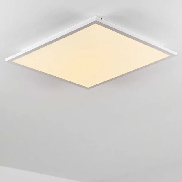 hofstein Luminaires Interieurs Connectes>Plafonnier Salmi Led Blanc, 1 Lumiere, Telecommandes, Changeur De Couleurs