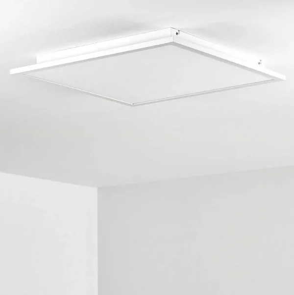 hofstein Luminaires Interieurs Connectes>Plafonnier Salmi Led Blanc, 1 Lumiere, Telecommandes, Changeur De Couleurs