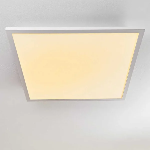 hofstein Luminaires Interieurs Connectes>Plafonnier Salmi Led Blanc, 1 Lumiere, Telecommandes, Changeur De Couleurs