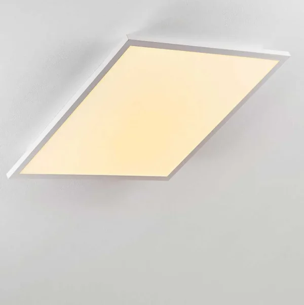 hofstein Luminaires Interieurs Connectes>Plafonnier Salmi Led Blanc, 1 Lumiere, Telecommandes, Changeur De Couleurs