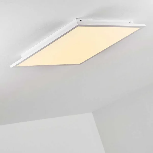 hofstein Luminaires Interieurs Connectes>Plafonnier Salmi Led Blanc, 1 Lumiere, Telecommandes, Changeur De Couleurs