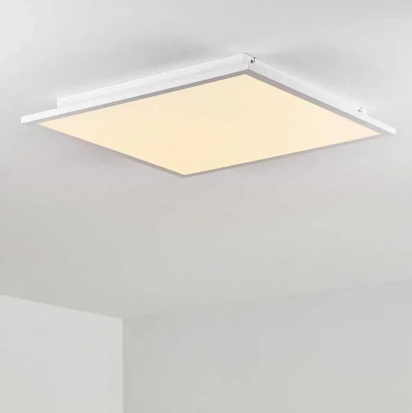 hofstein Luminaires Interieurs Connectes>Plafonnier Salmi Led Blanc, 1 Lumiere, Telecommandes, Changeur De Couleurs