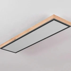 hofstein Plafonniers>Plafonnier Salmi Led Couleur Bois, Noir, Blanc, 1 Lumiere