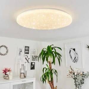 hofstein Luminaires Interieurs Connectes>Plafonnier Sweet Led Blanc, 1 Lumiere, Telecommandes