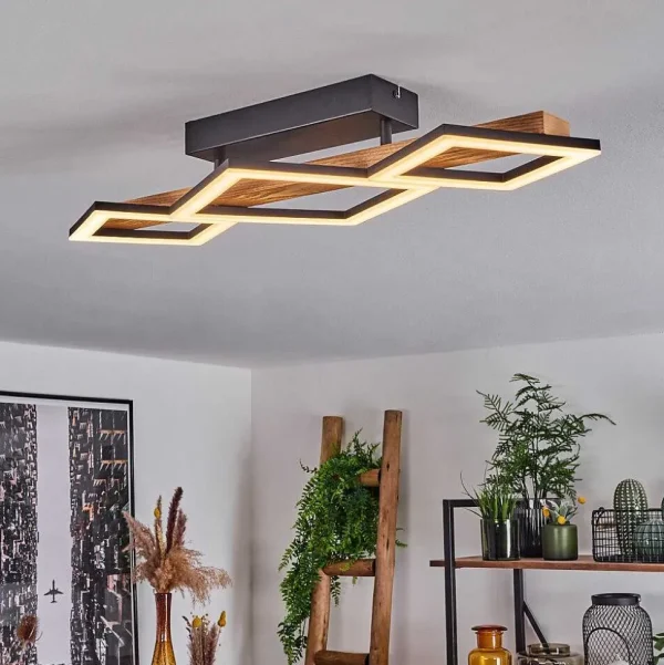 hofstein Éclairage Led>Plafonnier Tavon Led Ecru, Noir, 1 Lumiere