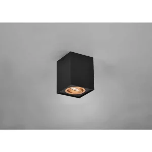 Luminaires Trio Spots Professionnels>Plafonnier Trio Cookie Or, Noir, 1 Lumiere