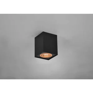 Luminaires Trio Spots Professionnels>Plafonnier Trio Cookie Or, Noir, 1 Lumiere