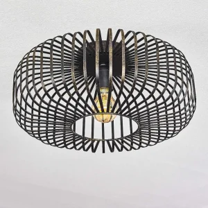 hofstein Lampes Dorees>Plafonnier Wemude Noir Dore, 1 Lumiere